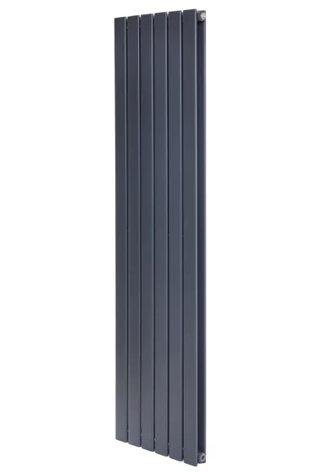 Вертикальный дизайнерский радиатор отопления ARTTIDESIGN Livorno II 6/1800/408/50 серый матовый